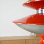 Hängelampe Metall Orange 1970er Jahre 6