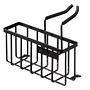 Sink Organizer Tower Steel Plastic Black 1