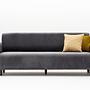 Noya Sofa 3-Sitzer Chenille Grau 3