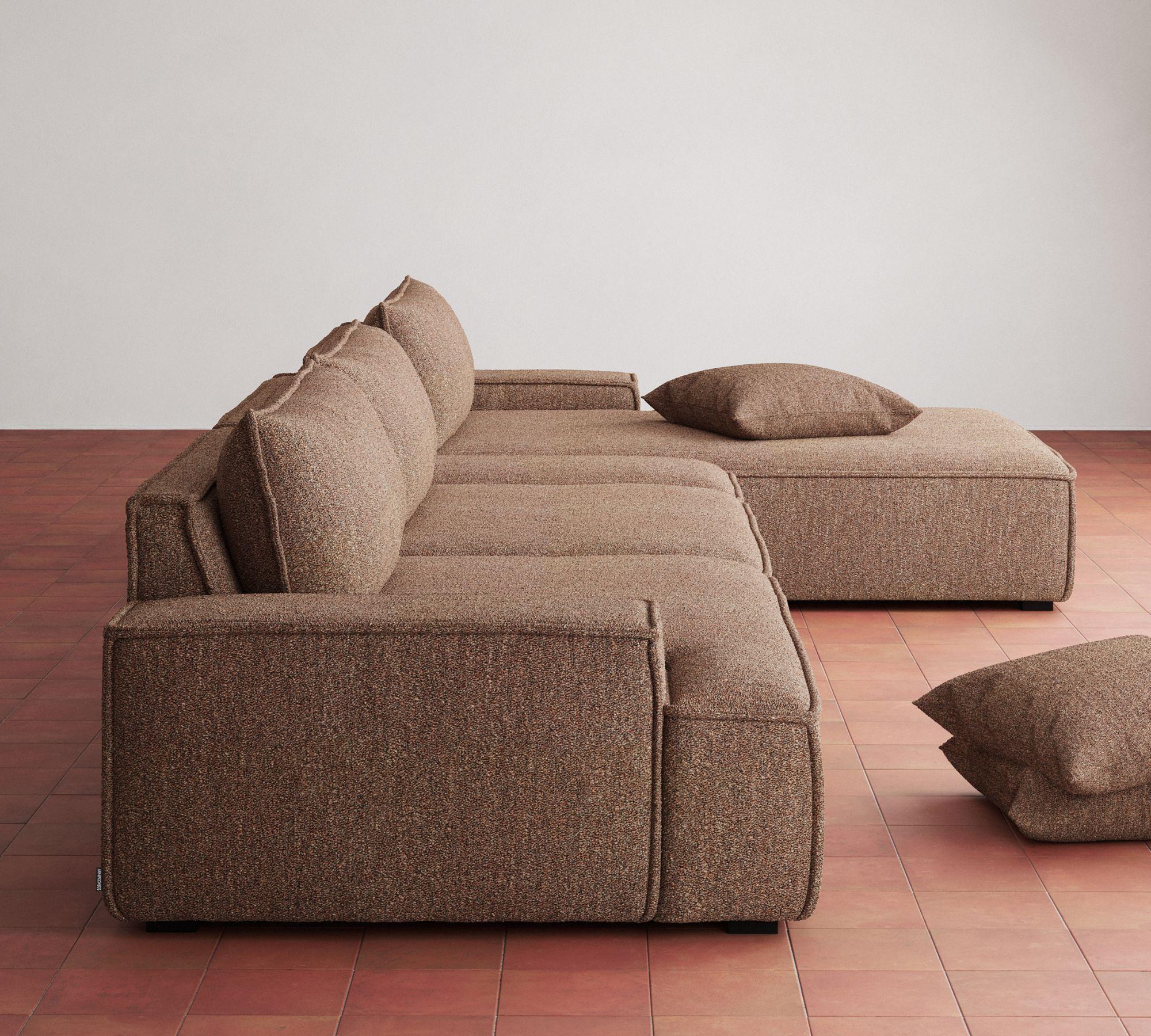 Daphne Modul 1-Sitzer Links Pebble Rust 5