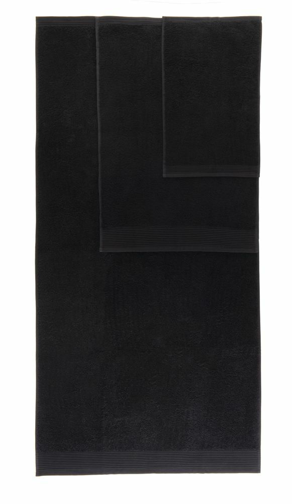 8-tlg. Frottier Handtuch-Set Schwarz Öko-Tex Standard 100 2