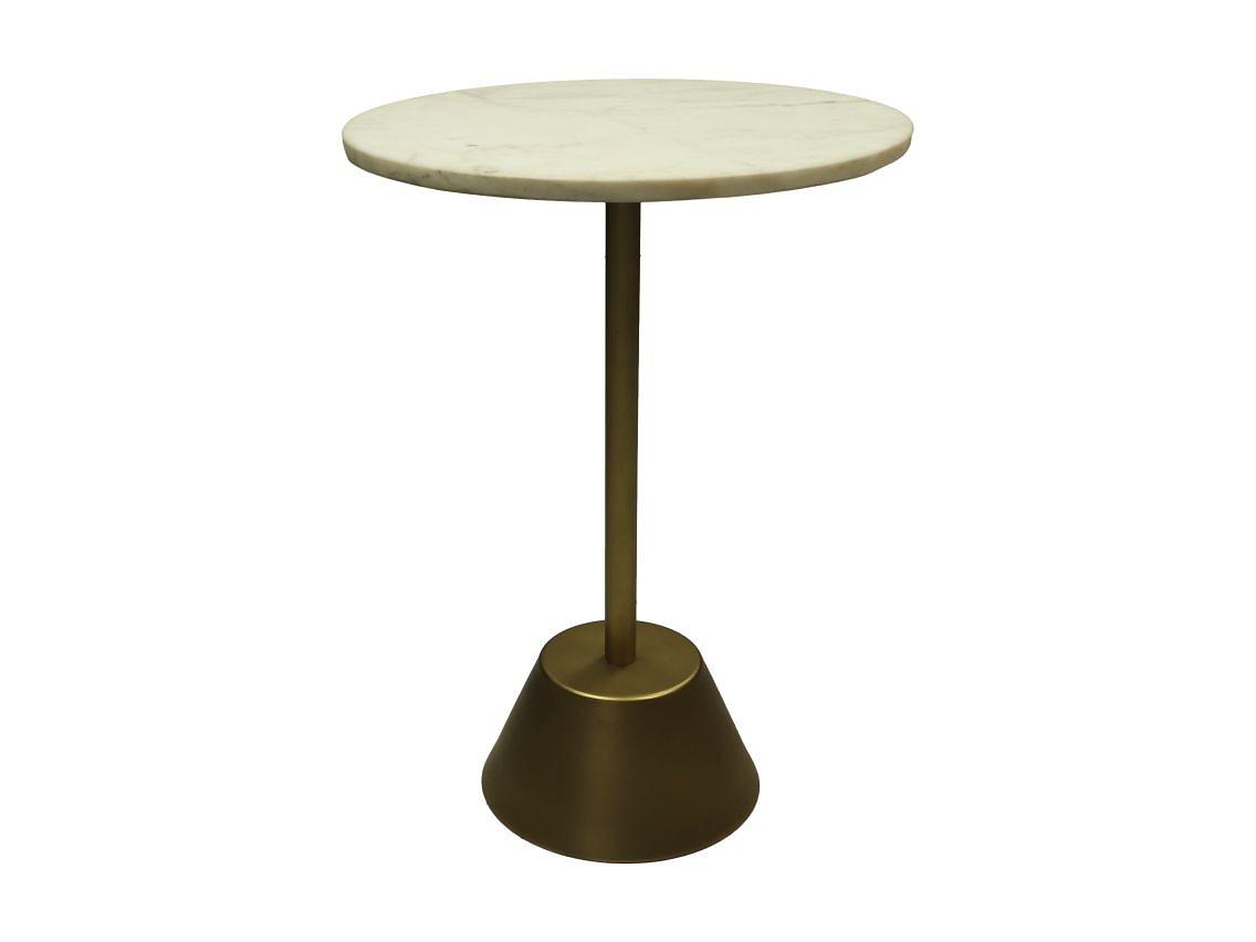 Beistelltisch Marmor Metall ø40cm 1