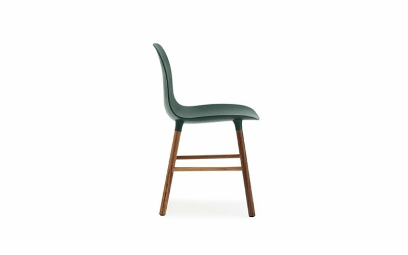 Form Stuhl Holz Kunststoff Grün 1