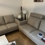 2x Sofa 2-Sitzer Leinen Holz Beige 0