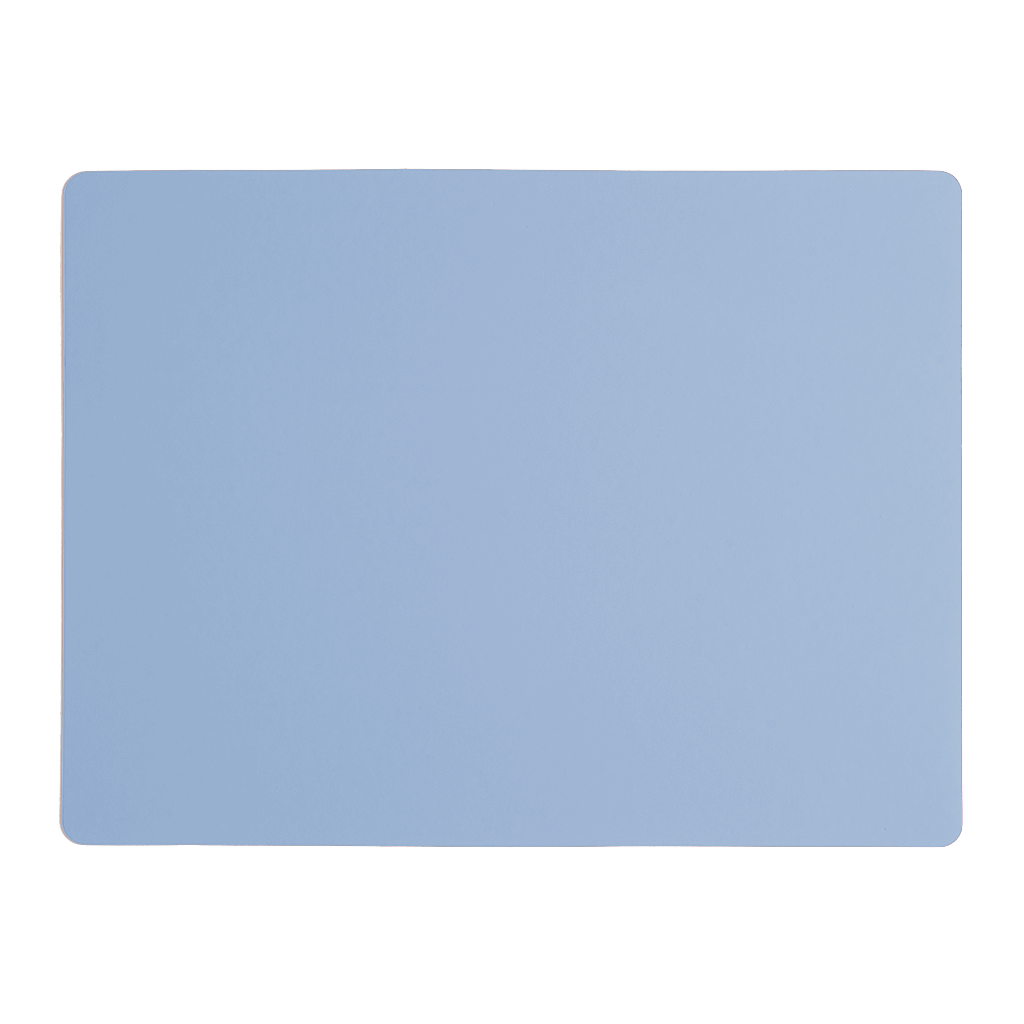 Placemat Rectangular 100% Recycled Leather Light Blue 1
