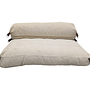 Schlafsofa 2-Sitzer Creme 8