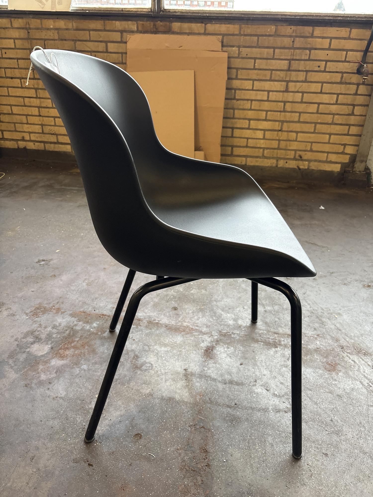 Stuhl Stahl Schwarz 3