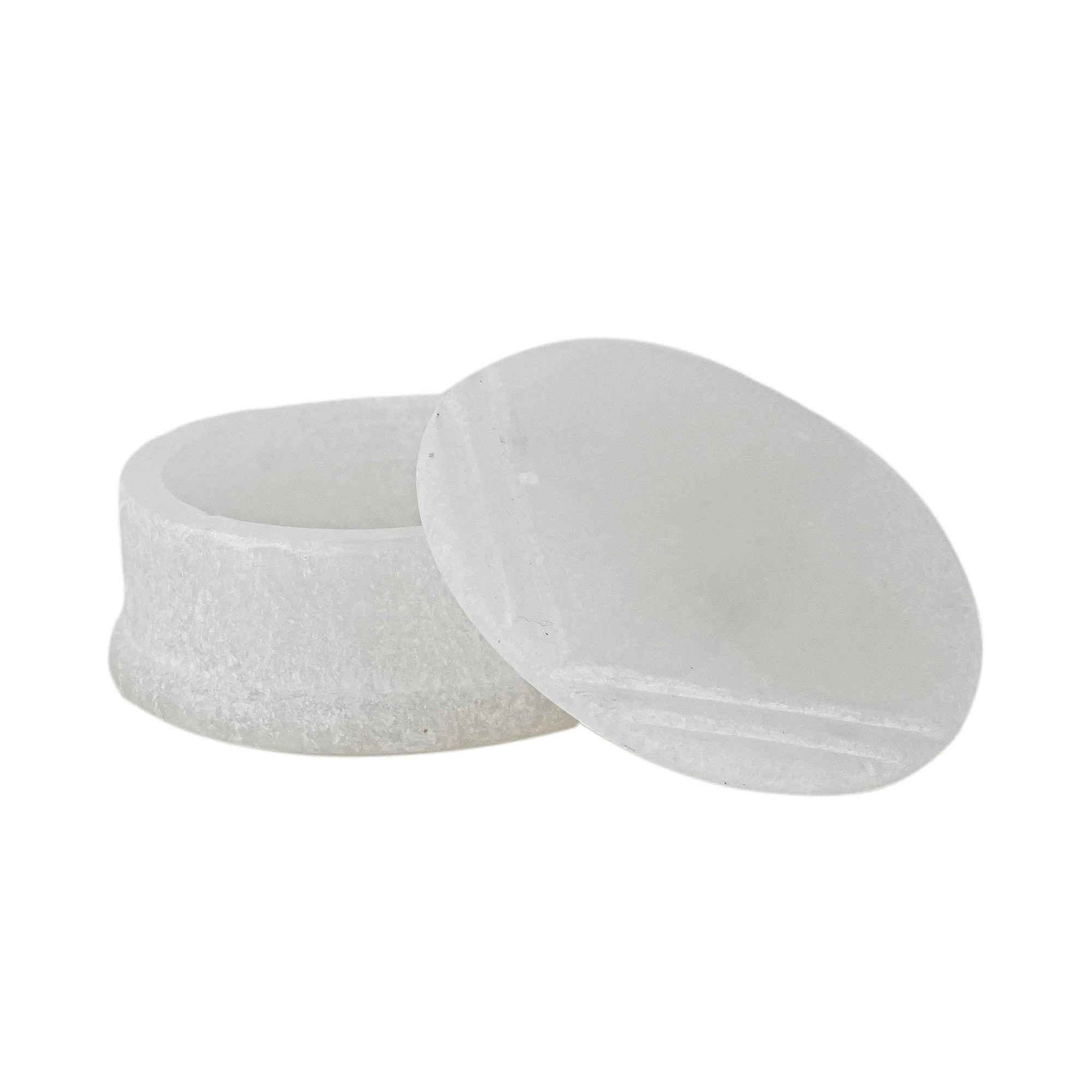 Kästchen Weiß Steingut 1970er Jahre 0