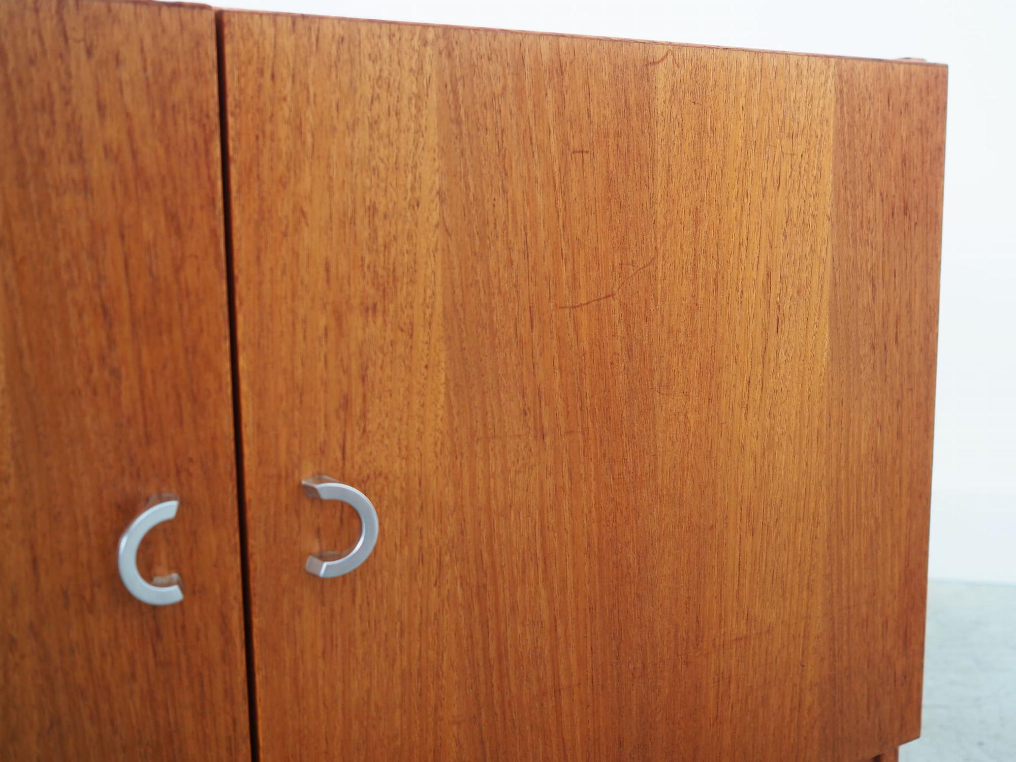 Vintage Schrank Teakholz Braun 1970er Jahre 13