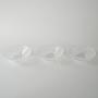 Glass bowls set Transparent 1970s 3