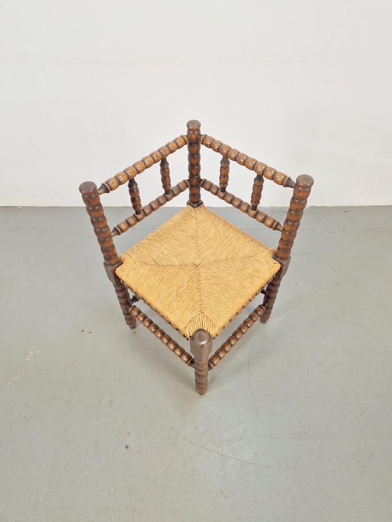 Bobbin Eckstuhl Eiche 2