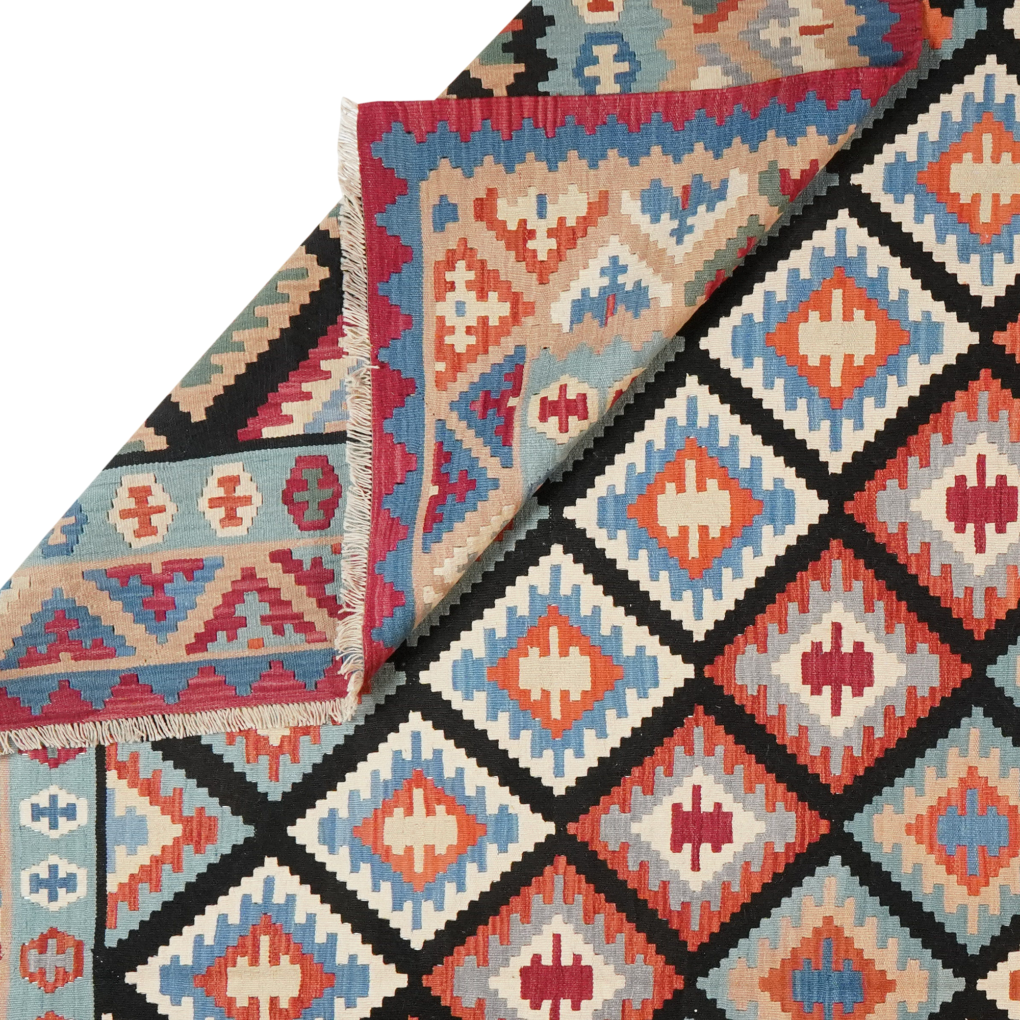 Kilim Gashgai Teppich Mehrfarbig 4