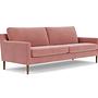 Astha Sofa 3-Sitzer Velour Lux Vintage Rosa 1