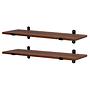 Wandboard Crossville II (2er-Set) Braun / Schwarz 1