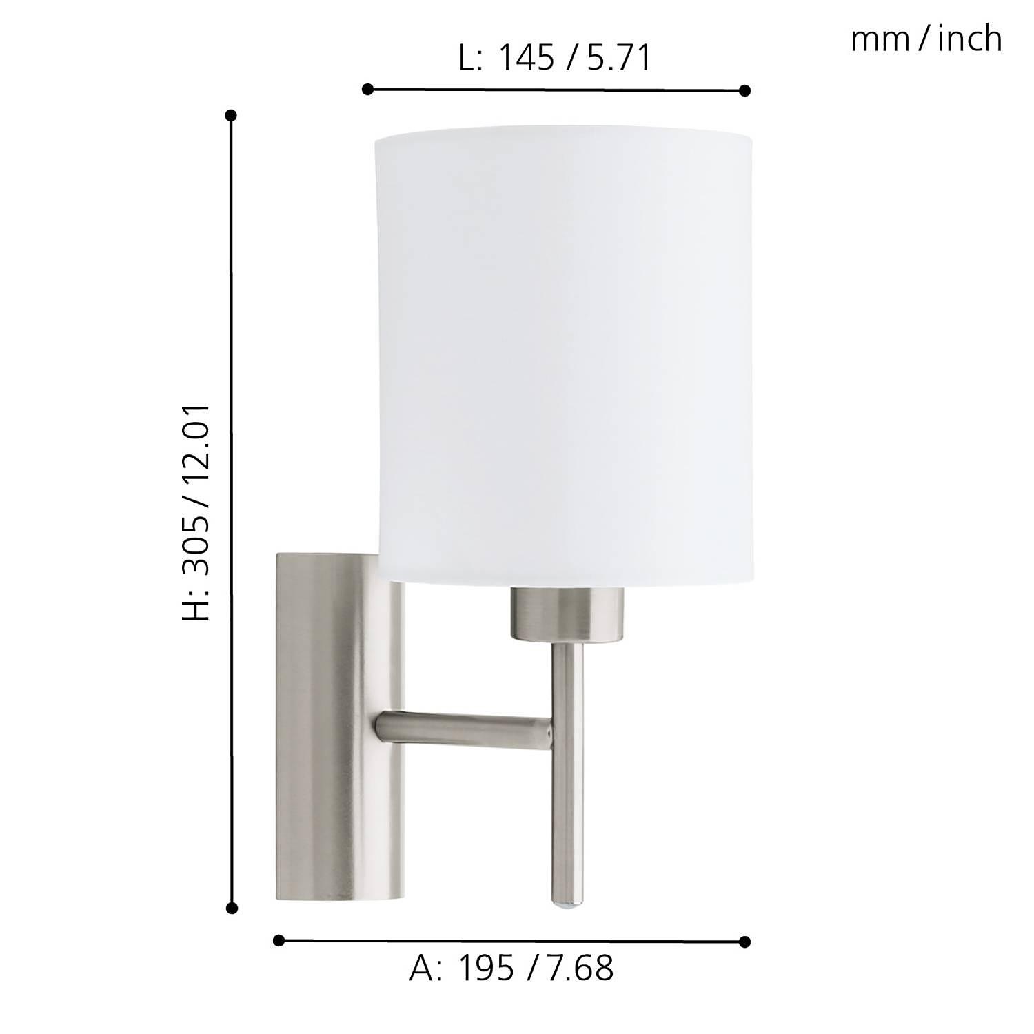 Pasteri Wall Sconce 1-Light White 2