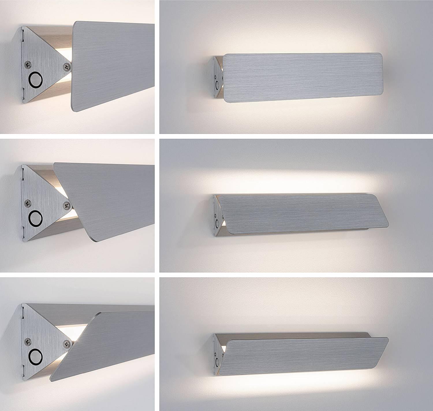 Katla Wandleuchte Aluminium Silber 3