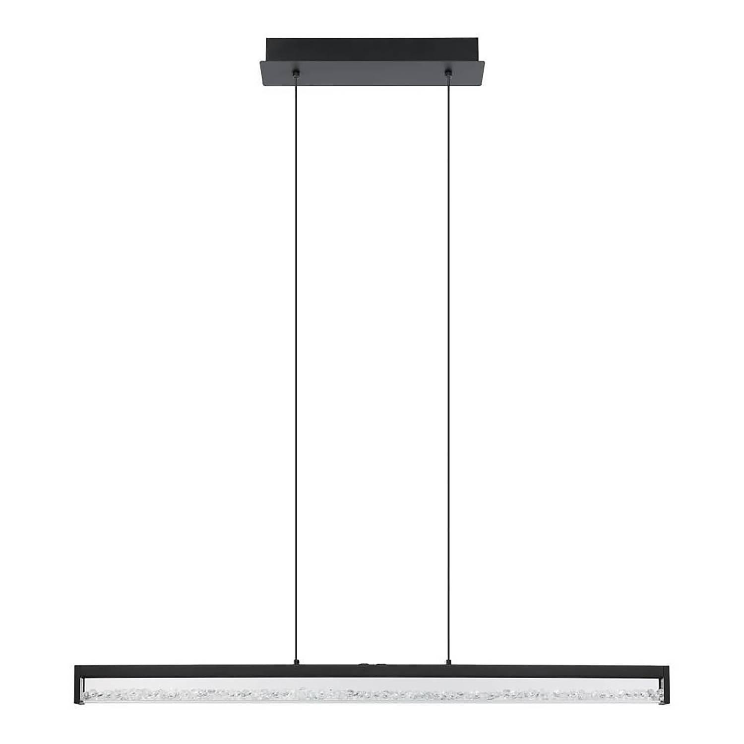 6-flame pendant lamp Cardito 1 steel clear glass 2