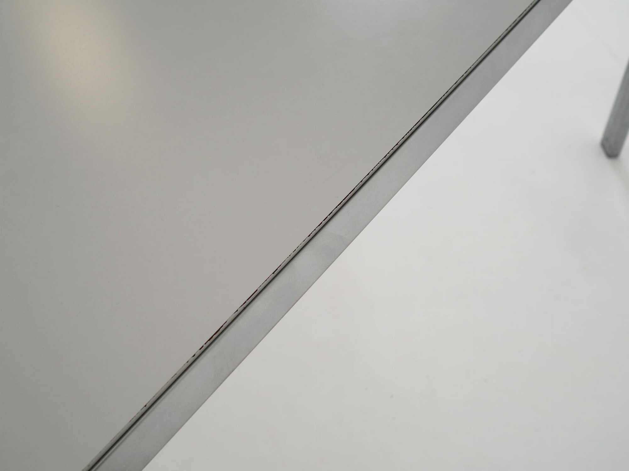 Vintage Table Aluminum Grey 1980s 5
