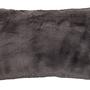Bosie Lamina Grey Rectangular Faux Fur Cushion 0