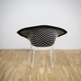 Bertoia Diamond Chair Stahl in Vollpolster 3