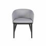 2x Garden cushion chair aluminum powder-coated light grey 2