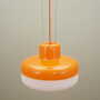 Pendant lamp glass orange 2000s 2