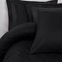 Bed linen set Cotton Silk Black 220x240cm 2