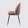 Upholstered chair velvet dusty pink 3