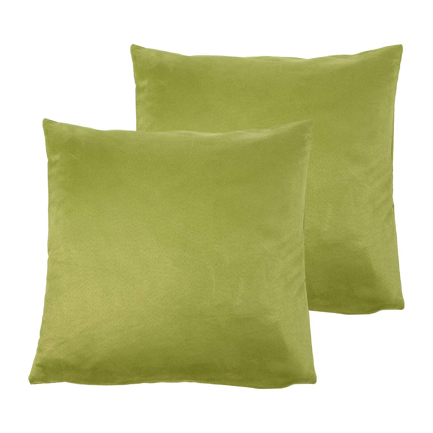 2x Alcatraz Kissenbezug Kunstfaser Khaki 60 x 60 cm 0