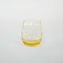 Glass Set 6-Piece Yellow Transparent 1970s 5
