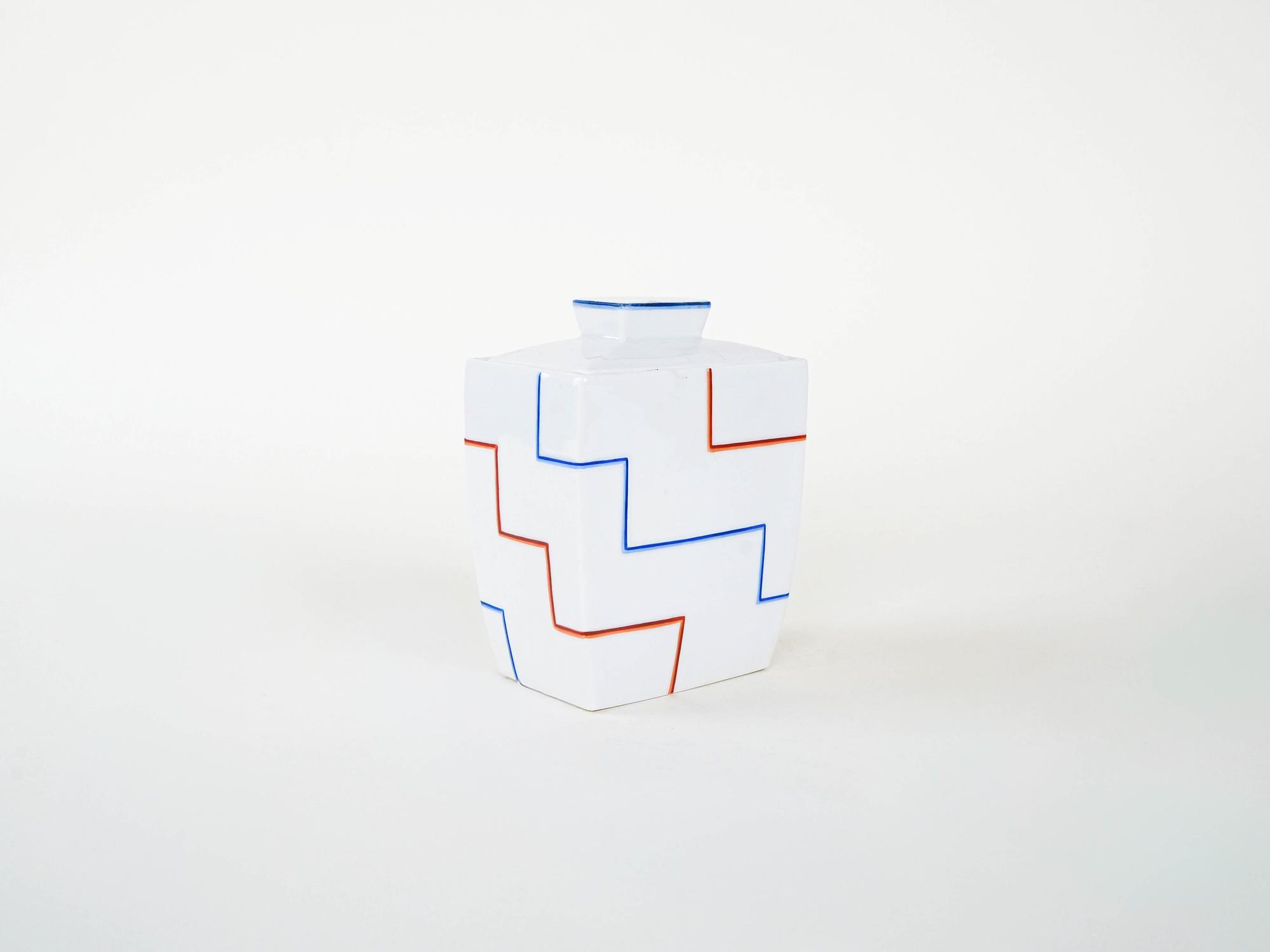 Ceramic vase White 1960s 4