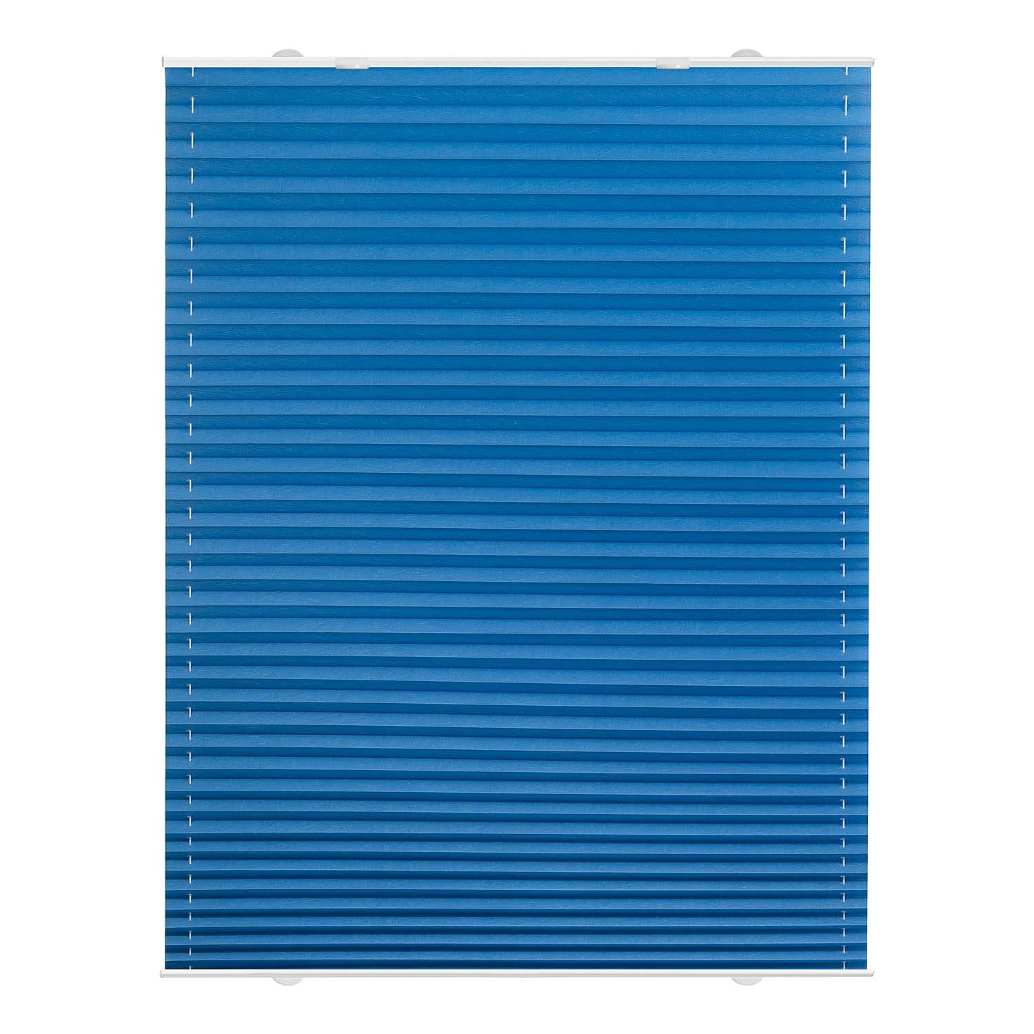 Plissee Haftfix Webstoff Kobaltblau 90 x 130 cm 0