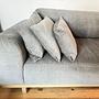 Aya Sofa 4-Sitzer & Hocker Planet Grey Green 1