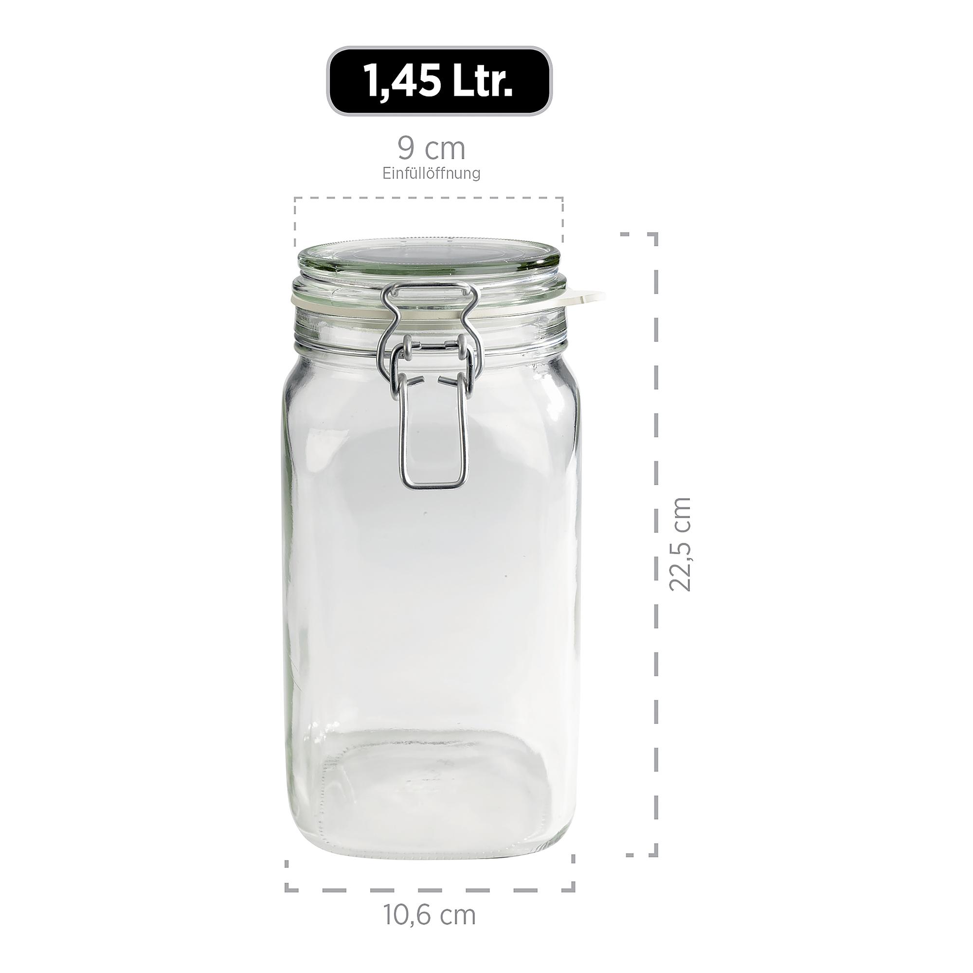 Yotki Einmachglas 6er-Set Klarglas Transparent 4