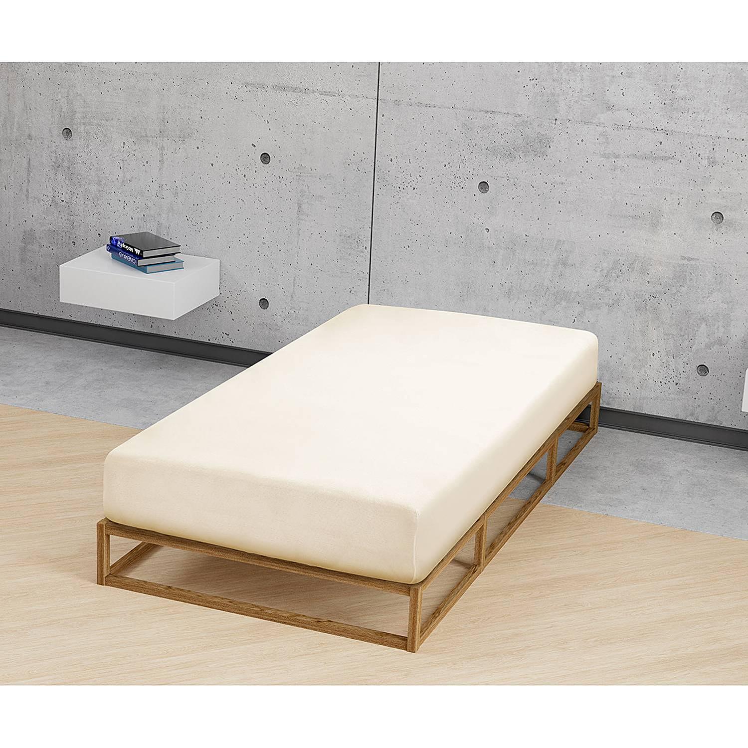 Feinjersey Spannbettuch Baumwolle Creme  2