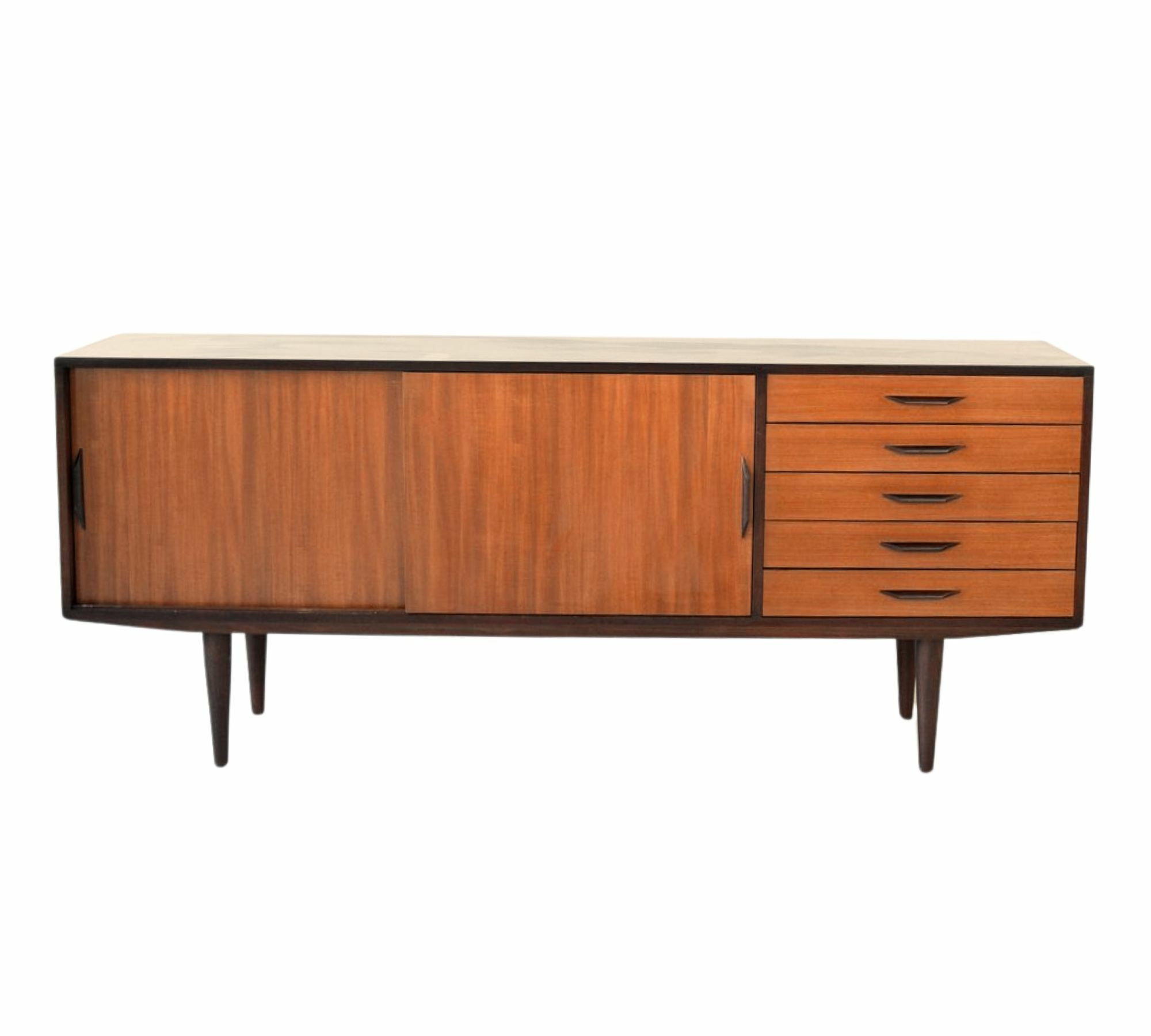 Vintage Otto Wagner Sideboard Teakholz Braun 0