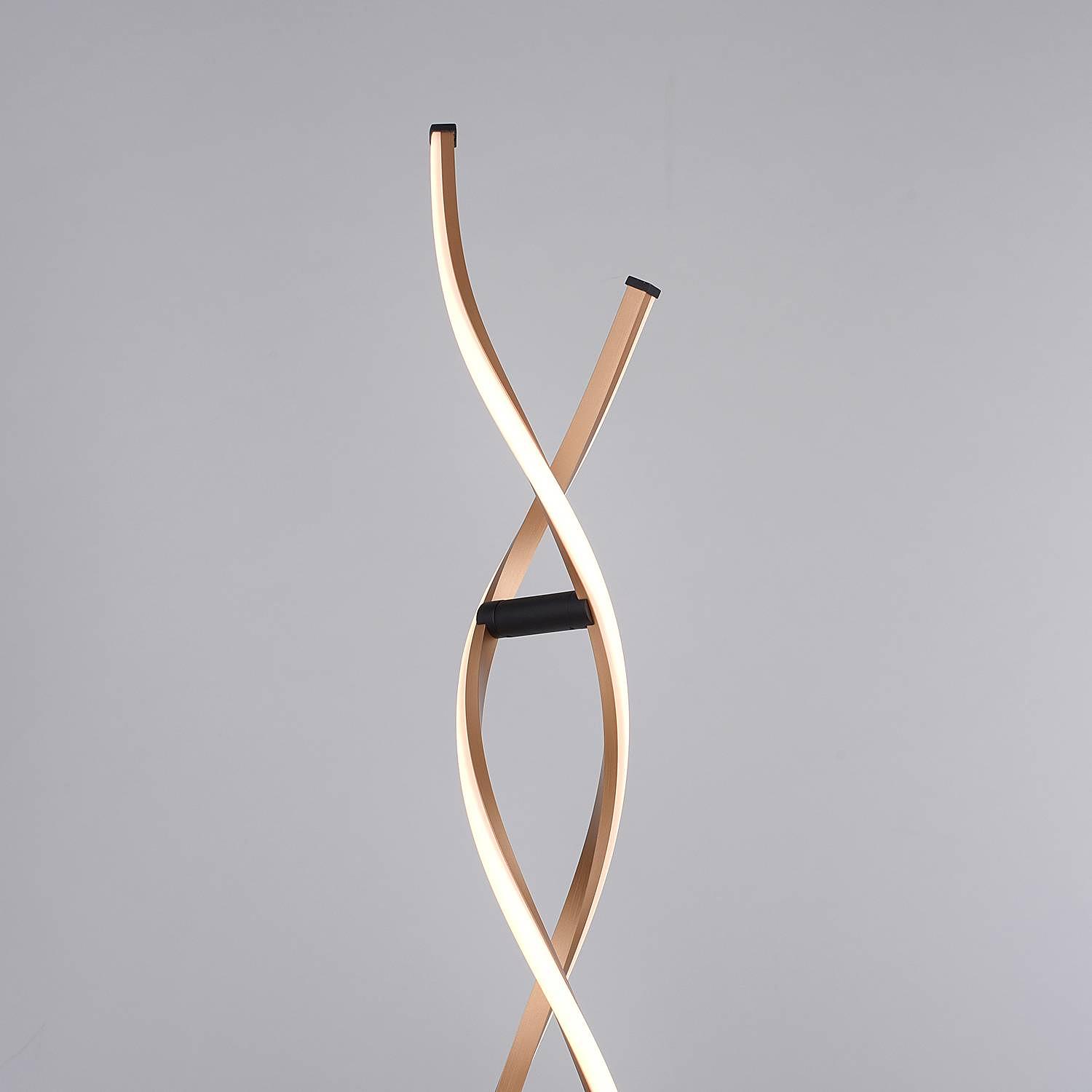 Polina LED-Stehleuchte Polycarbonat Aluminium 1-flammig 2