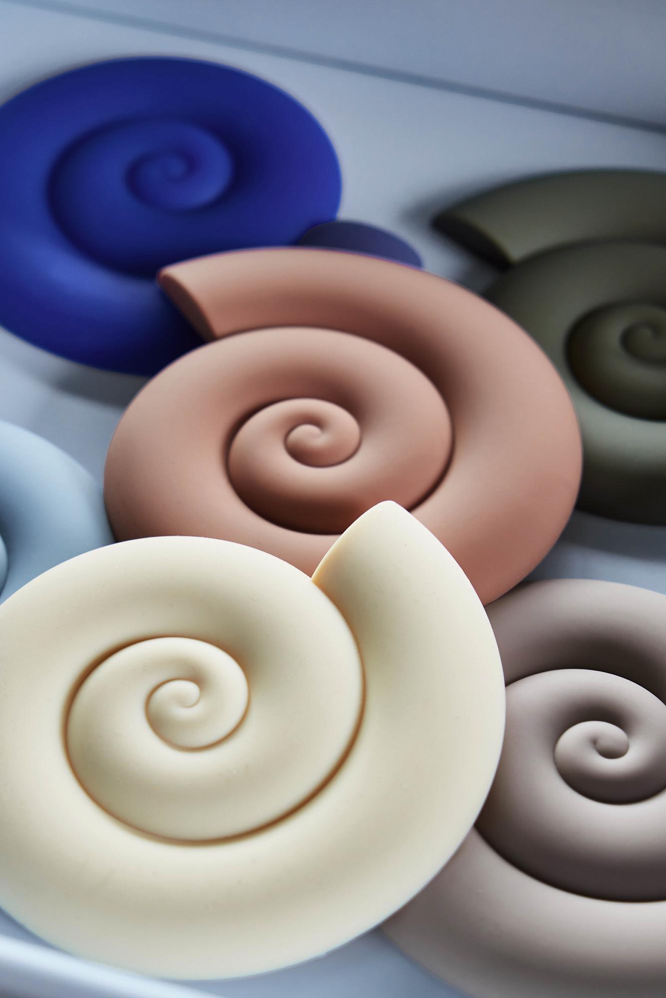 Nautilus Untersetzer Silikon Braun 2