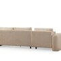 Modern sofa chaise longue left cream 4
