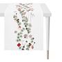 Table runner mixed fabric white 1