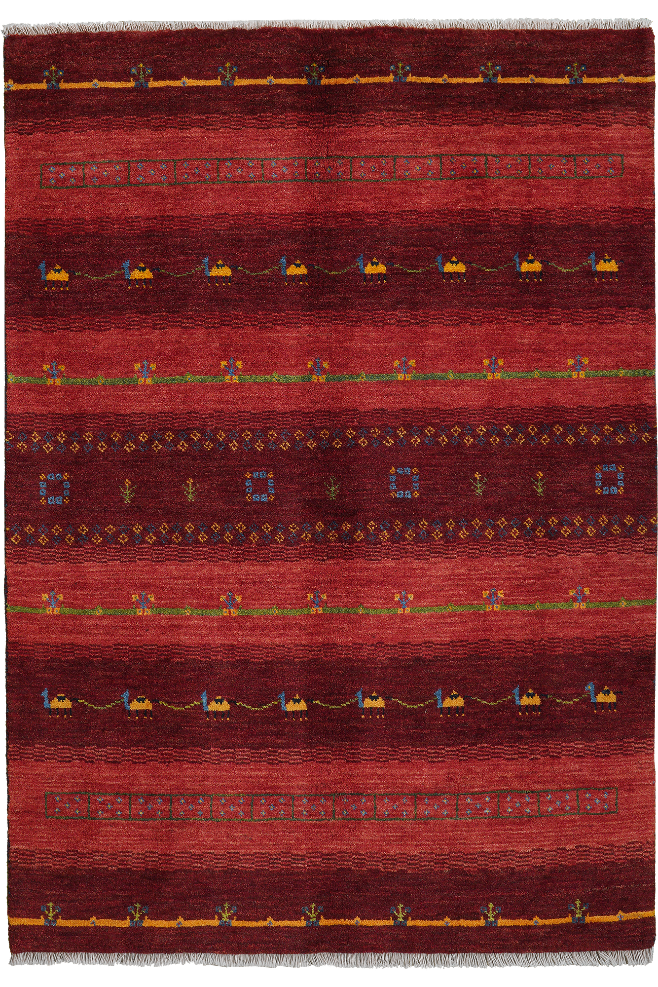 Rizbaf Gabbeh Carpet Wool Multicolor 0