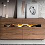 Sideboard 7076 con illuminazione interna marrone 0