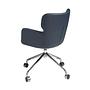 4110 Office chair Swivel Faux leather Stainless steel Blue 3