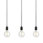 Pendant lamp 3-flame metal black 0