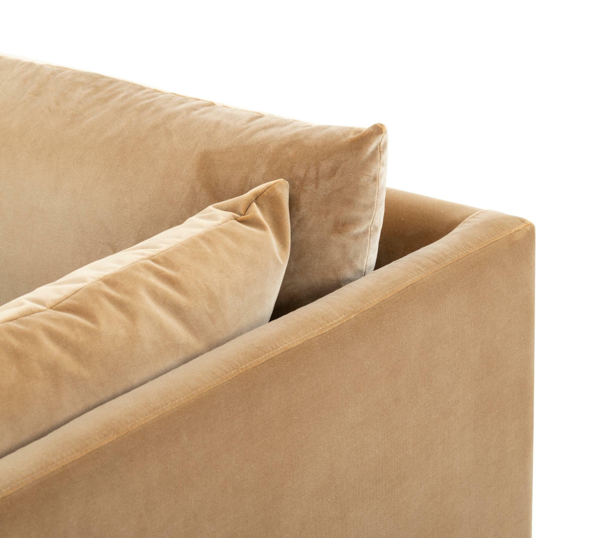 Vincent 1-Sitzer Modul rechts Velour Matt Beige 2