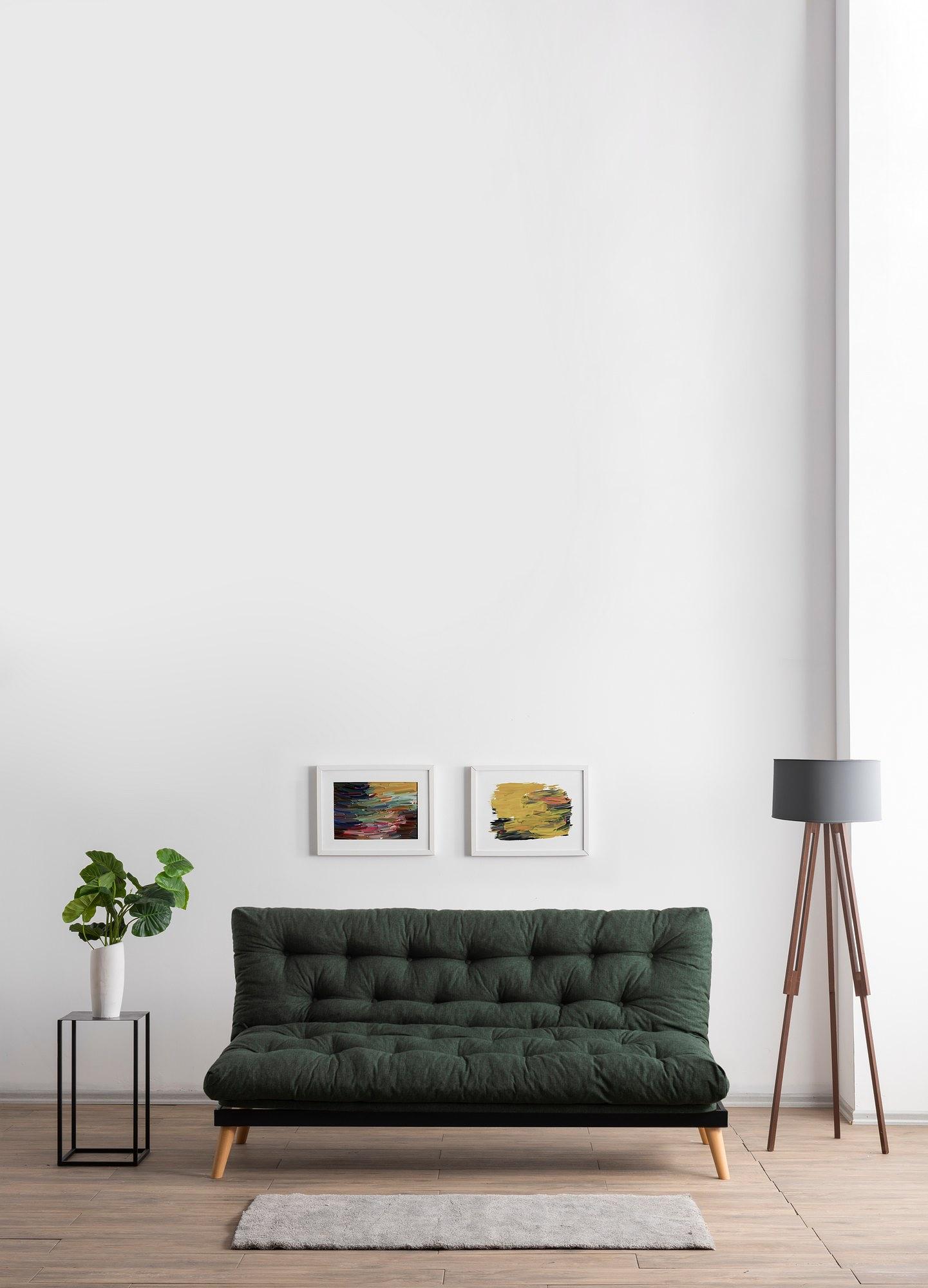 Saki divano letto 3 posti verde 3