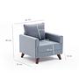 Bella Armchair Blue 7