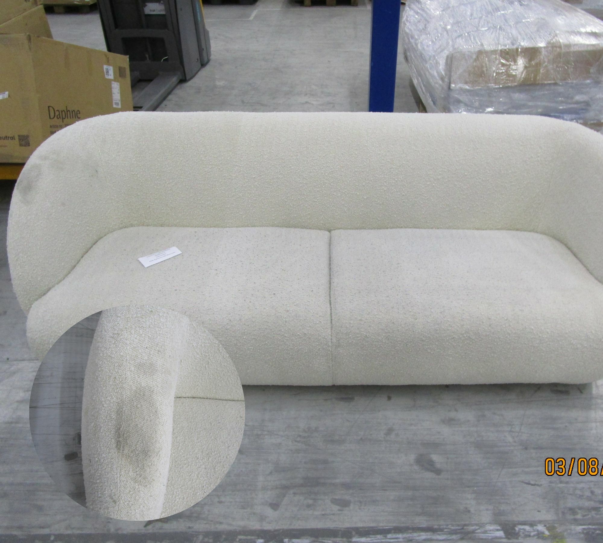 Design-Award-Winning Paula Sofa 3-Sitzer Maya Cream 5