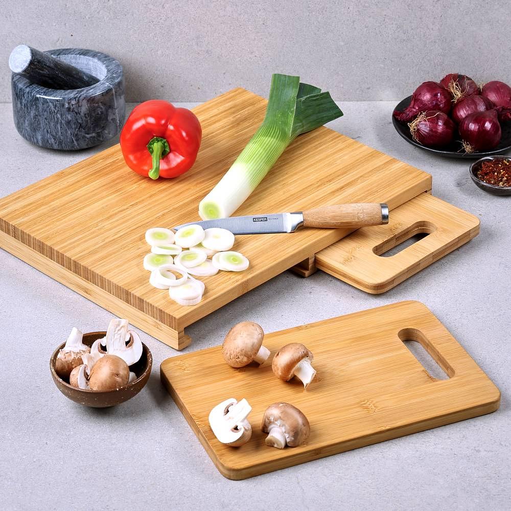 Saiku Cutting Board Set of 3 Bamboo Beige 2