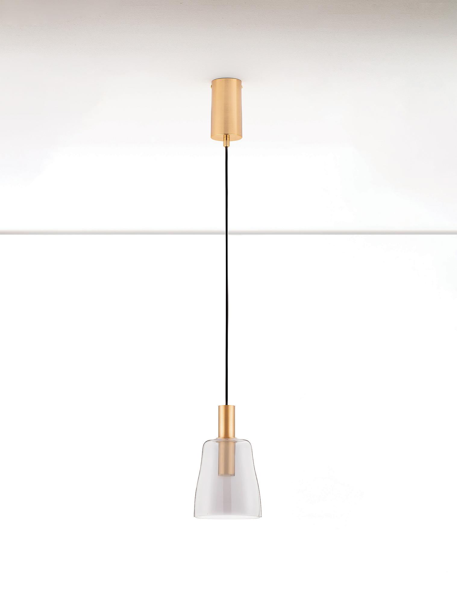 Pendelleuchte Imatia Typ B Aluminium Rauchglas Gold 2